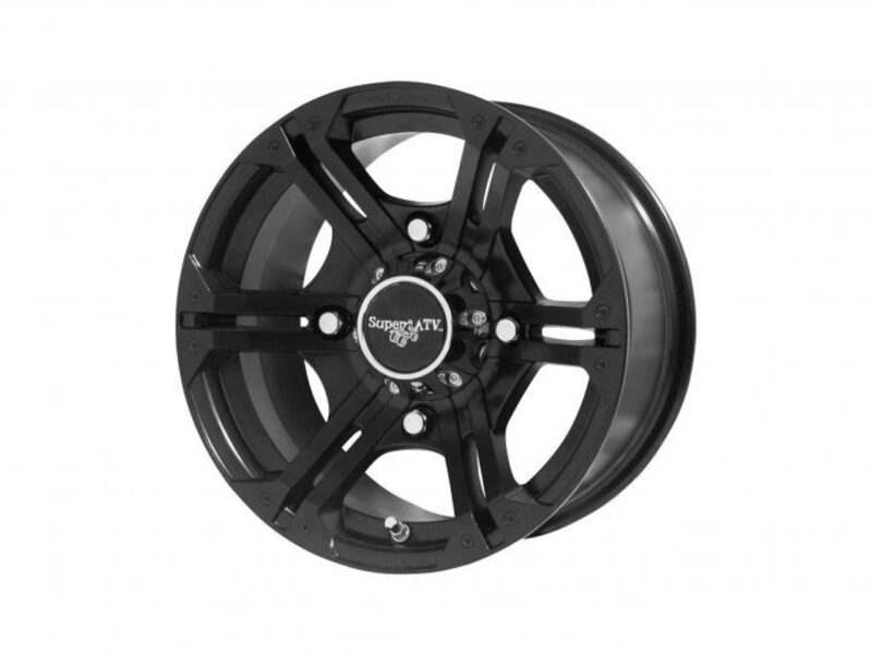 Polaris RZR 14 Inch Black H-Series Bandit Wheels (3/8"" and 12mm studs) by SuperATV