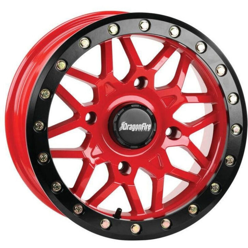 Polaris RZR Typhon Wheel Red by DragonFire Racing