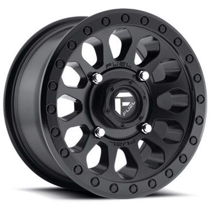 Polaris RZR Fuel Vector D579 Matte Black Wheel Set by Fuel Off-Road